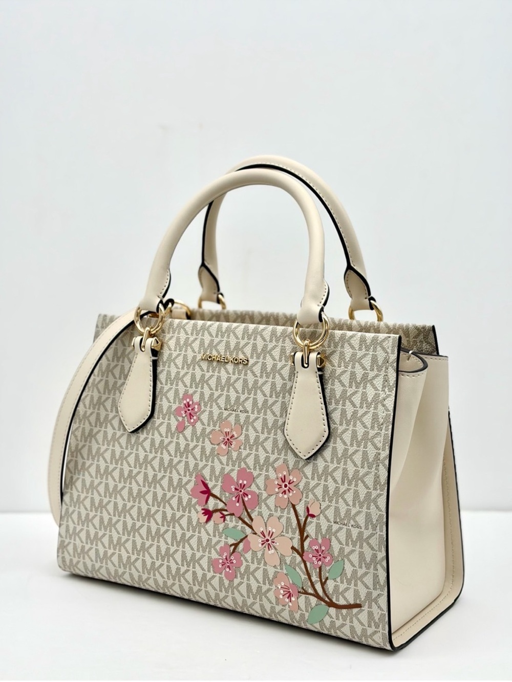 MICHAEL KORS Marilyn Md Embellished Signature Logo Satchel Crossbody - Picture 8 of 15